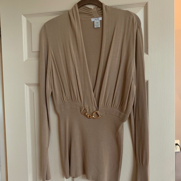 Cache Camel Crossover Sweater sz L - Picture 1 of 6
